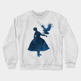 A girl with an eagle Crewneck Sweatshirt